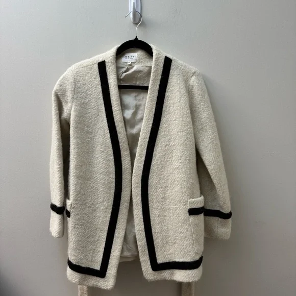 Sezane Mike wrap tie coat size 34 - Picture 1 of 3